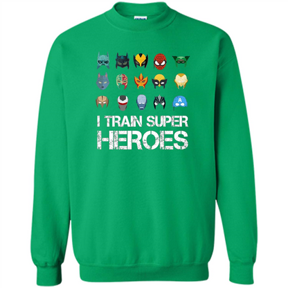 I Train Super Heroes T-shirt Irish Green