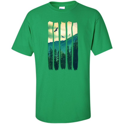 Vintage Mountain T-shirt Irish Green