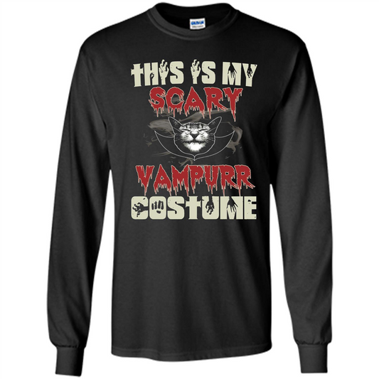 Halloween T-shirt This Is My Vampurr Costume T-Shirt Orange