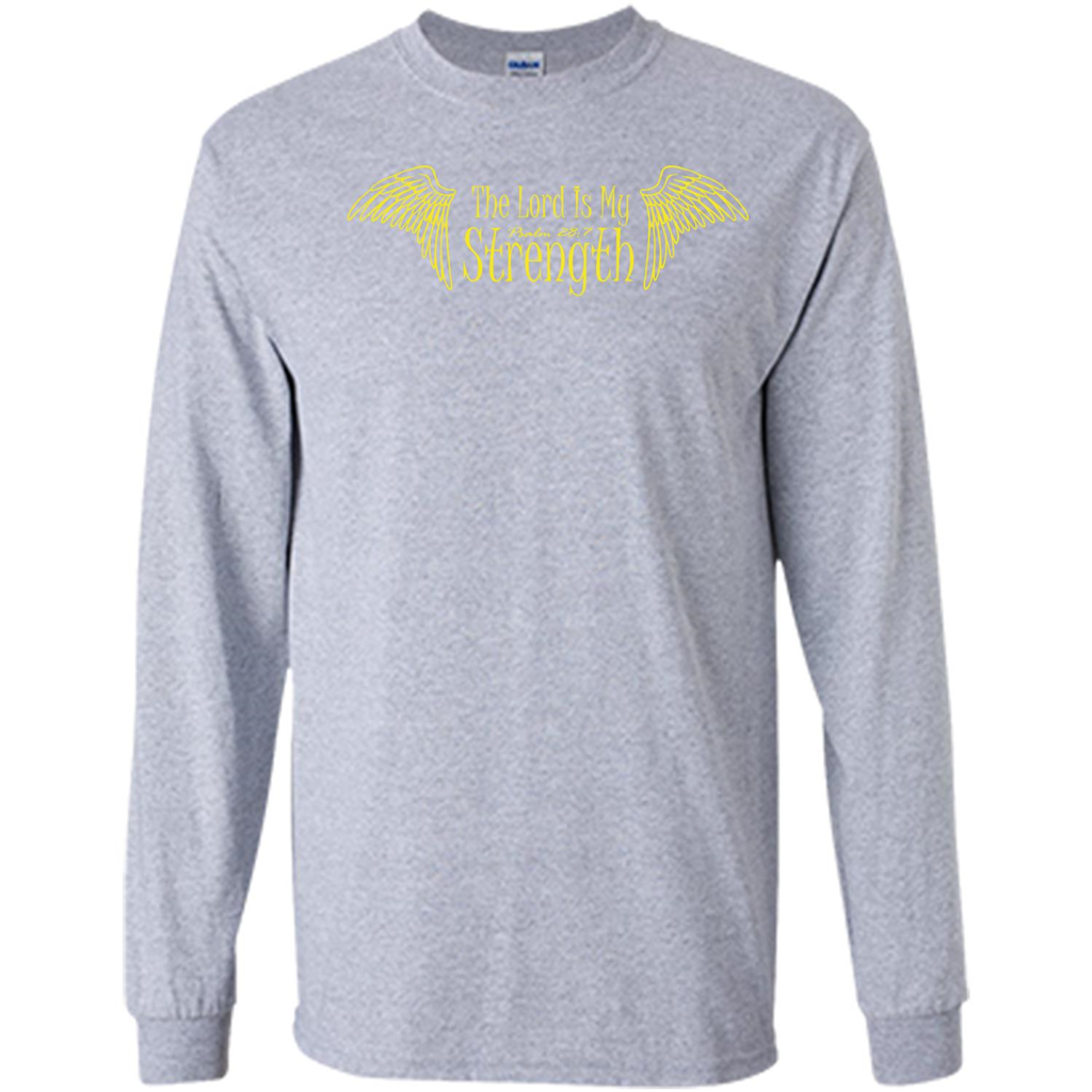 Christian T-shirt The Lord Is My Strength Sport Grey
