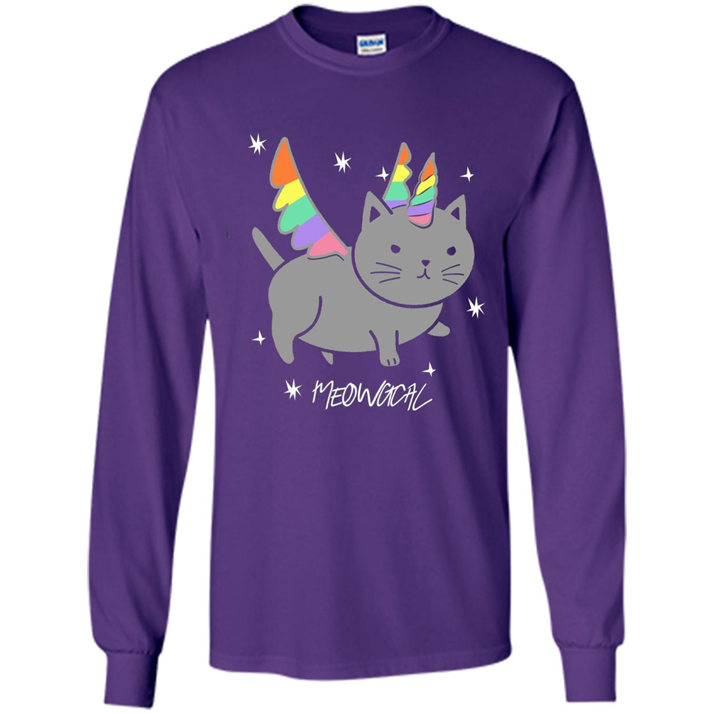 Funny Meowgical Cat Unicorn T-shirt For Cat Lover