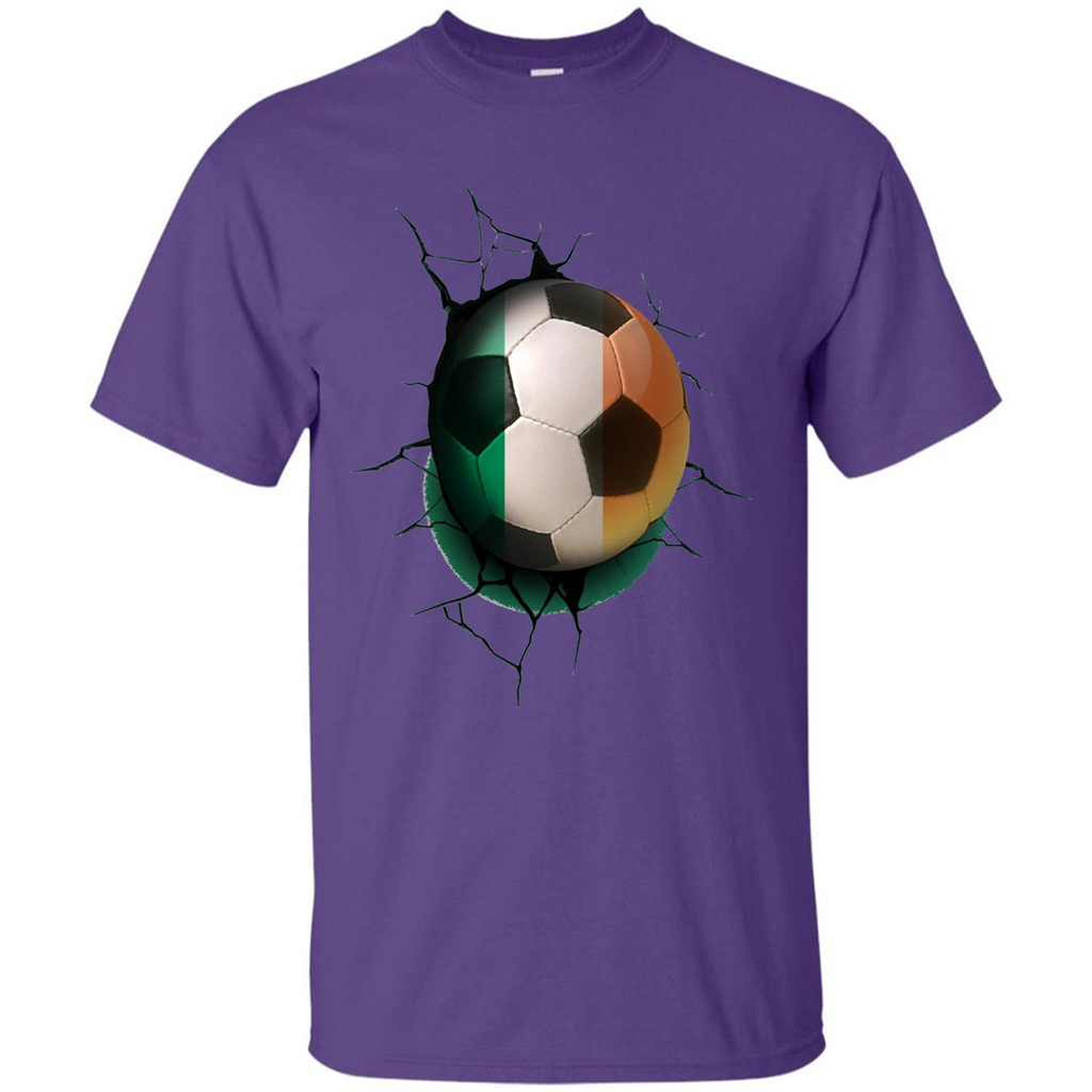 Ireland Football Soccer T-shirt Purple