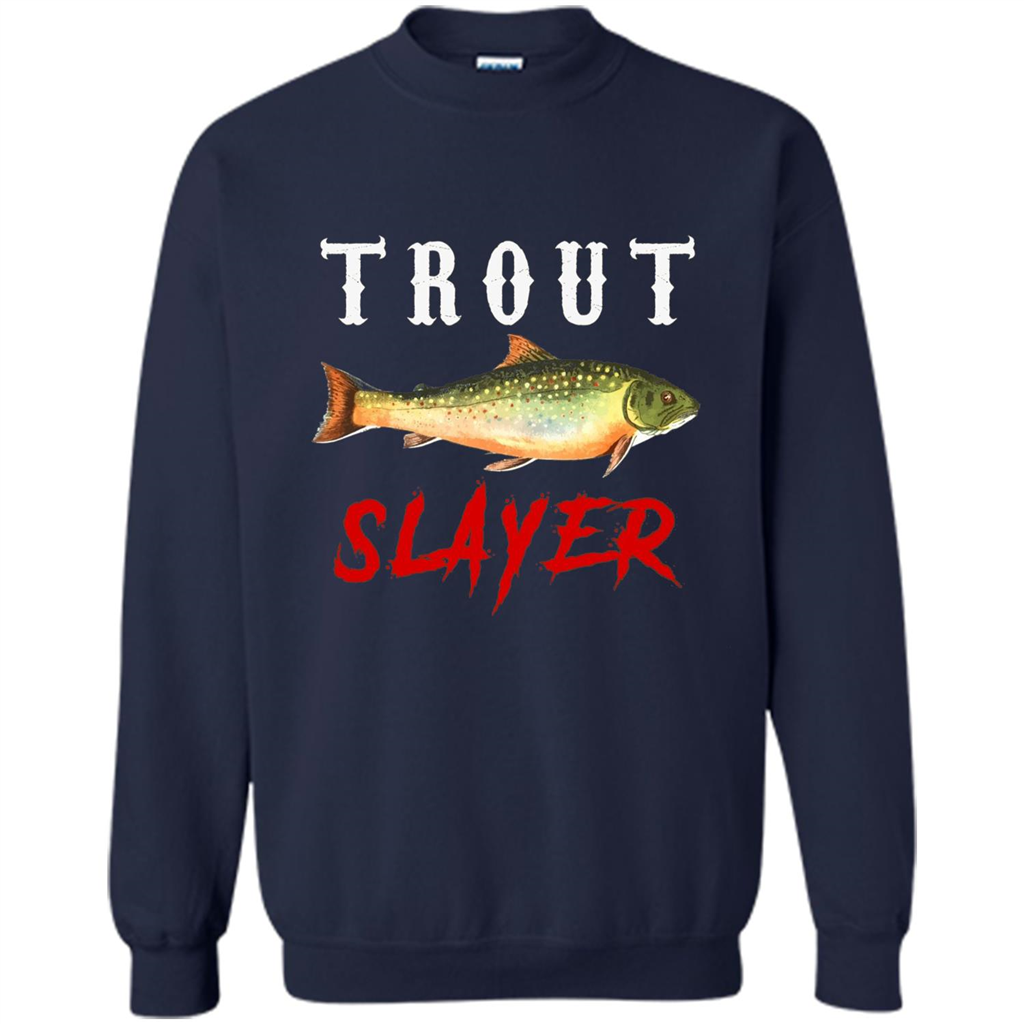 Fisherman T-shirt Trout Slayer T-Shirt Navy