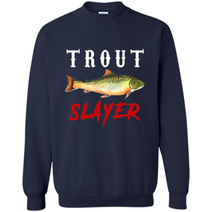 Fisherman T-shirt Trout Slayer T-Shirt Navy