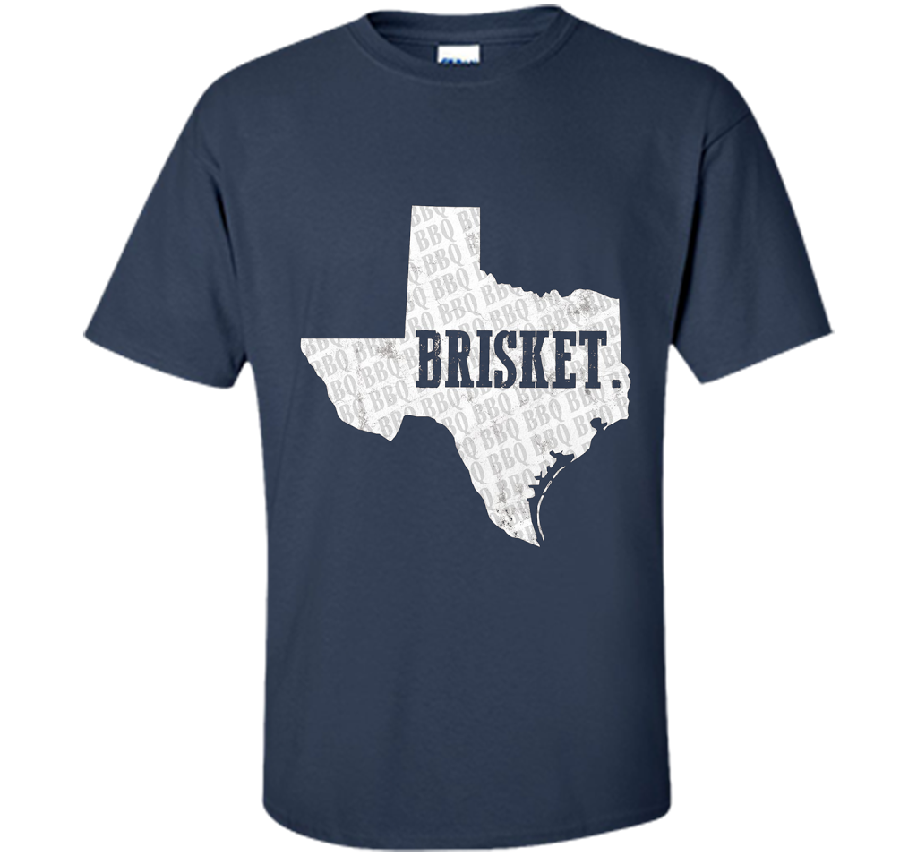 Texas Brisket T Shirt BBQ Brisket Shirt for Pitmasters t-shirt Navy