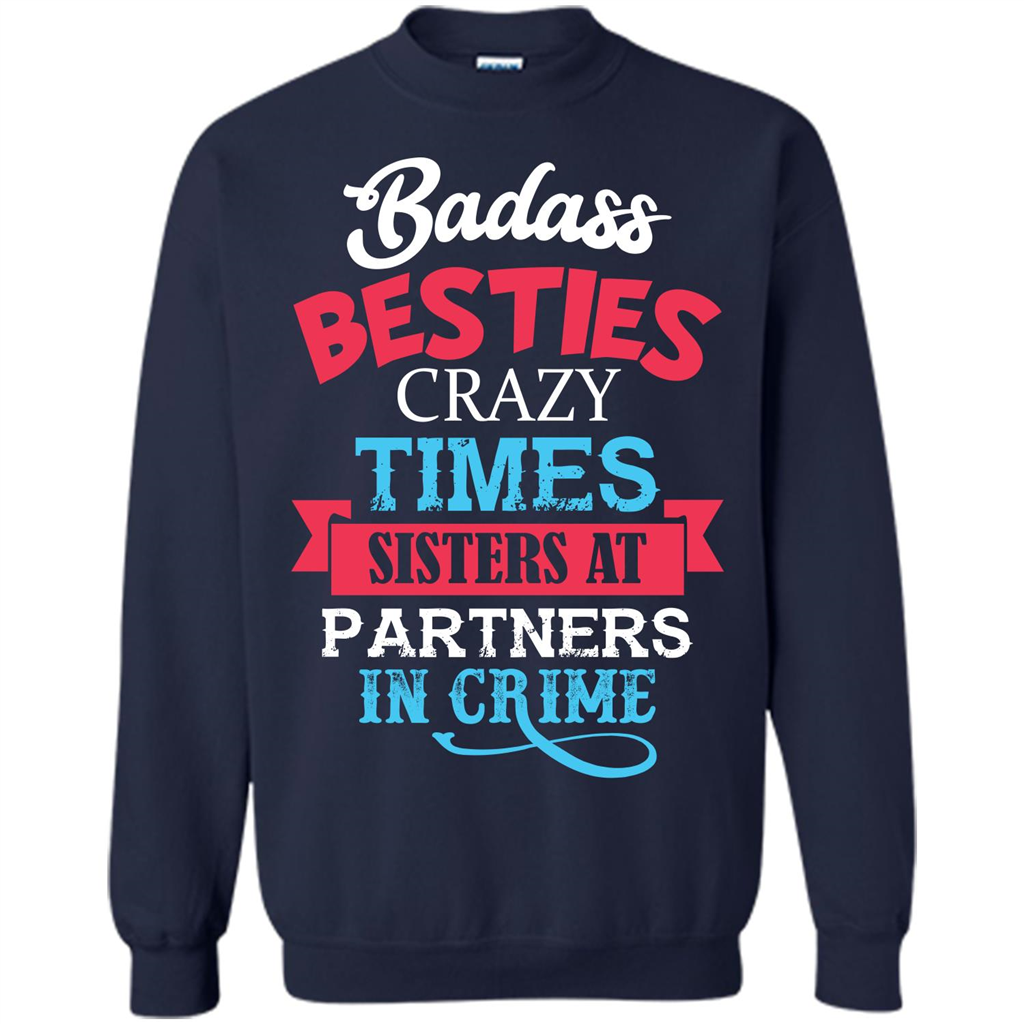 Family T-shirt Sisters Partners In Crime T-shirt Navy
