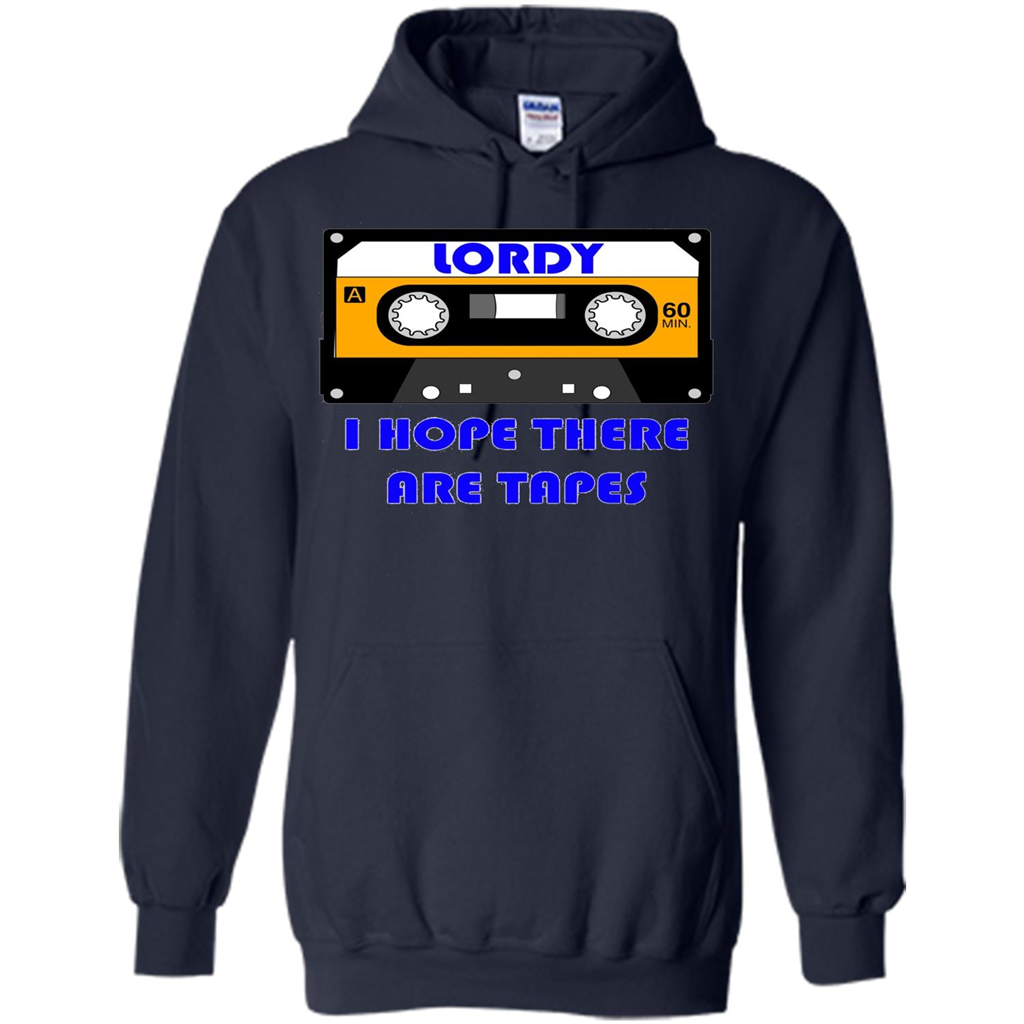Lordy I Hope There Are Tapes T-shirt Navy