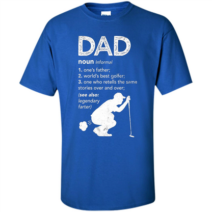 Father's Day T-shirt Funny Dad Definition Royal