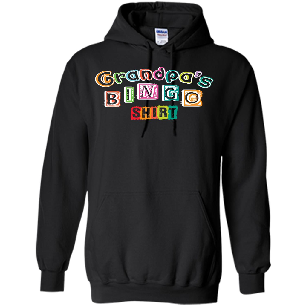 Papa T-shirt GrandpaŠ—Ès Bingo T-shirt Black