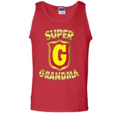 Super Grandma Superhero T-shirt Mother's Parents' Day cool shirt Red