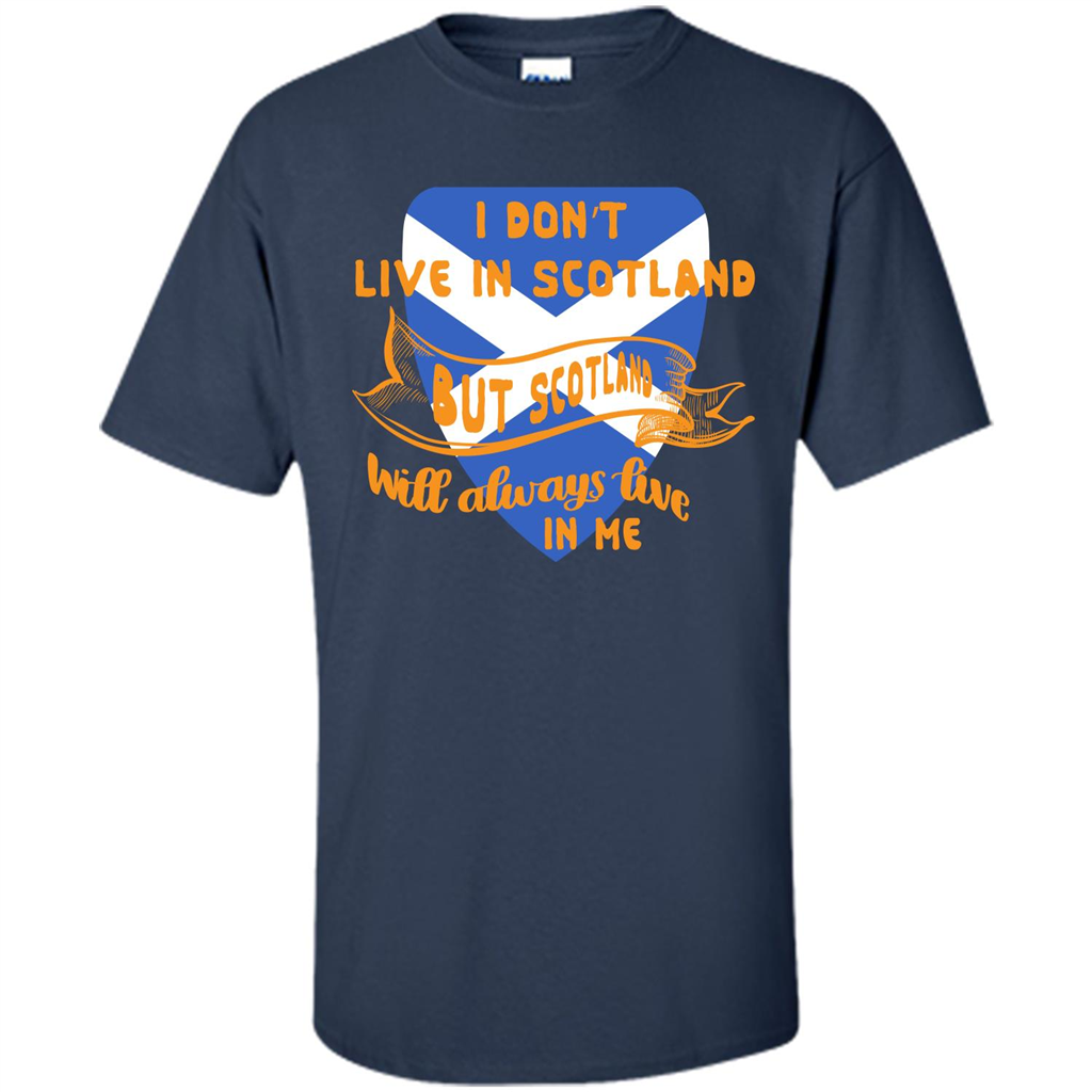 Scotland T-shirt Will Always Live In Me Navy