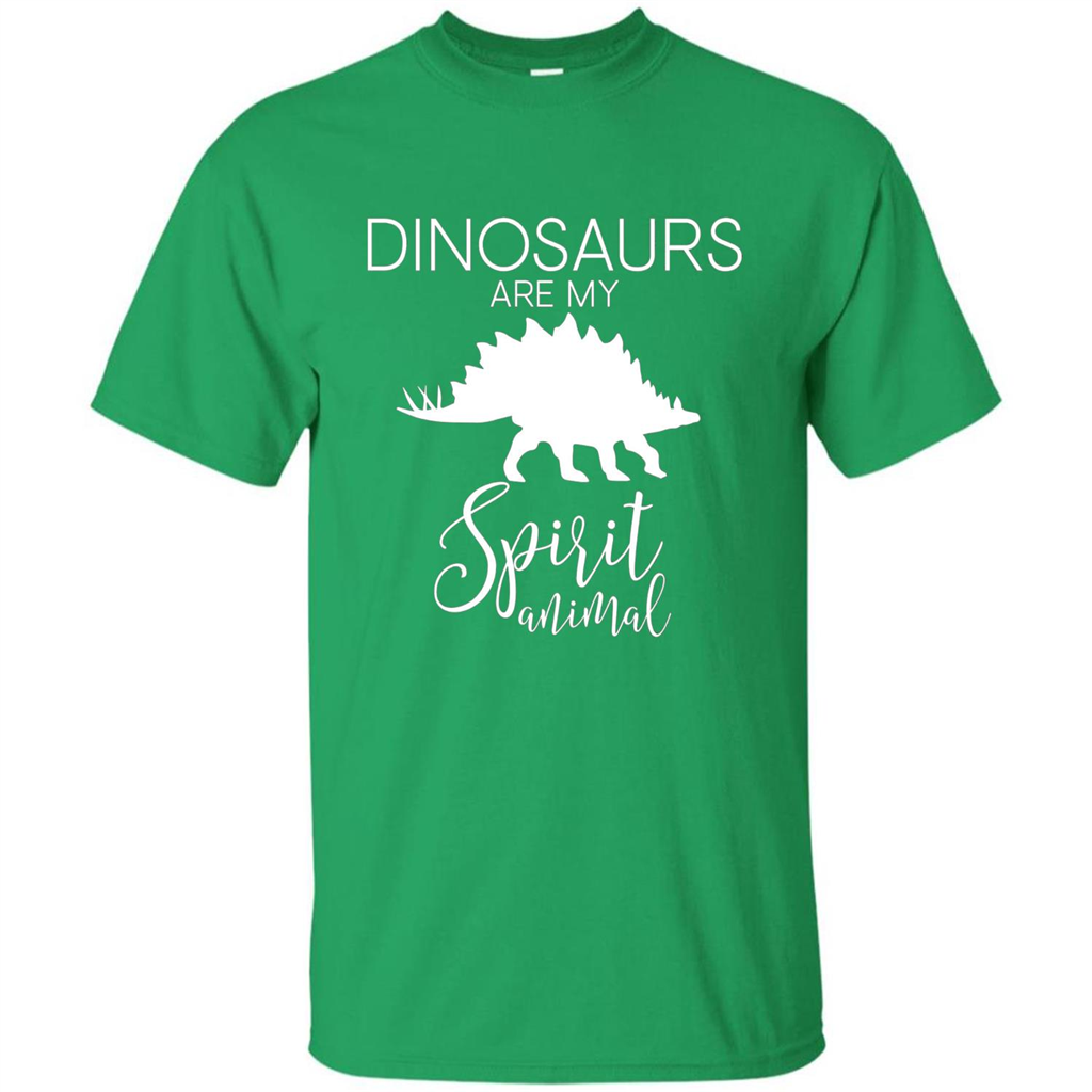 Dinosaur T-Shirt Dinosaurs Are My Spirit Animal Irish Green