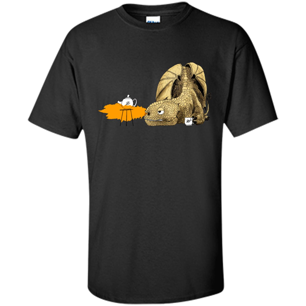 Dragon Making Tea T-Shirt Black
