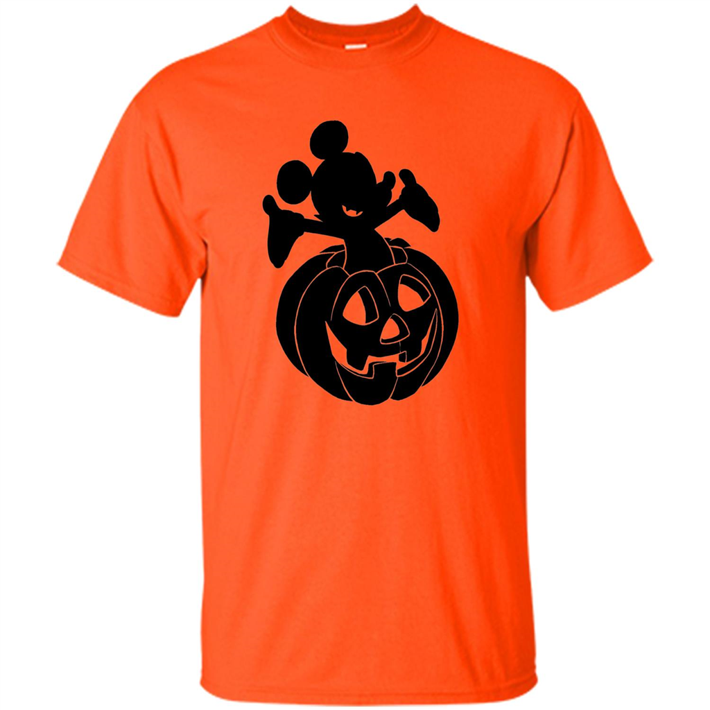 Mickey Mouse Halloween Pumpkin T-shirt Orange