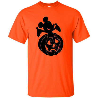 Mickey Mouse Halloween Pumpkin T-shirt Orange
