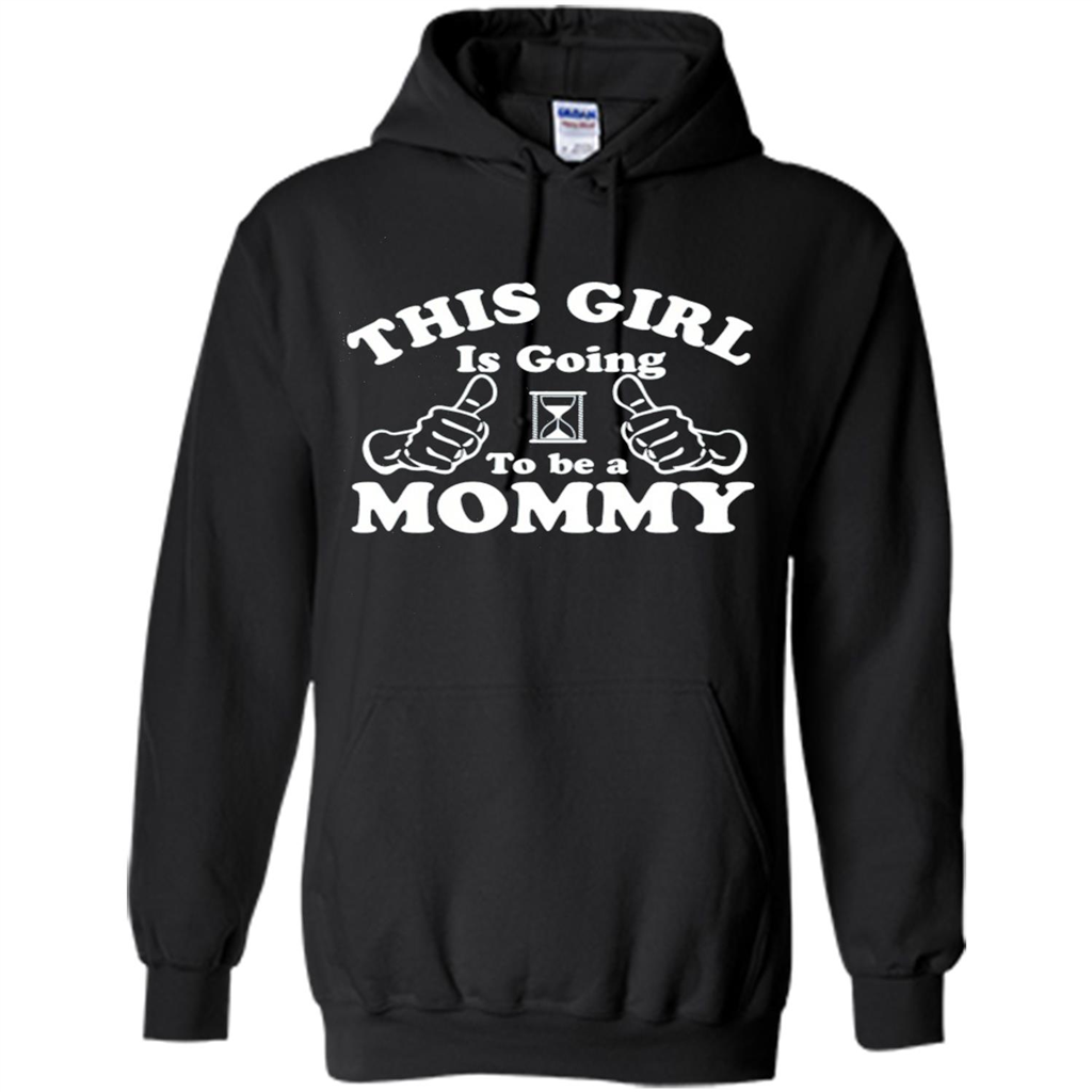 Mommy T-shirt This Girl Is Going to Be A Mommy Black