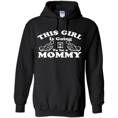 Mommy T-shirt This Girl Is Going to Be A Mommy Black