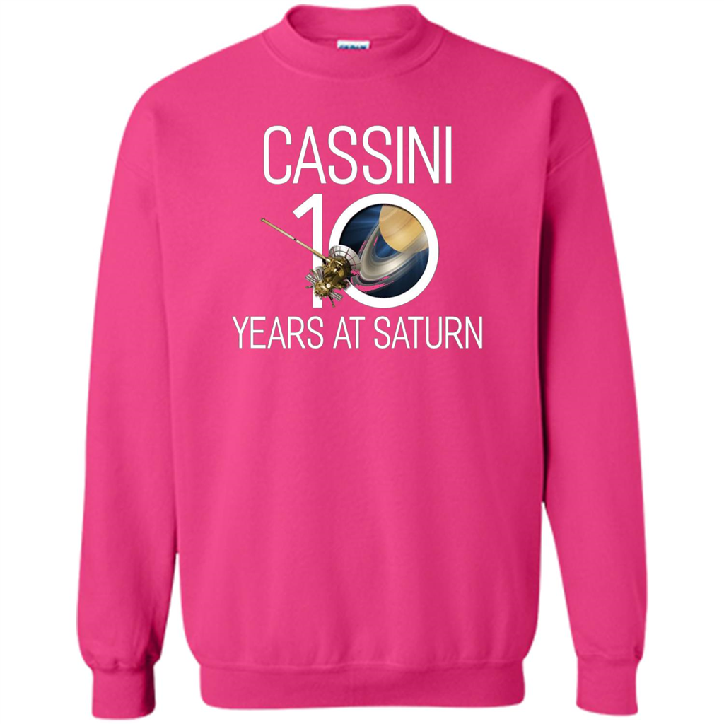 Cassini 10 Years at Saturn T-shirt Heliconia