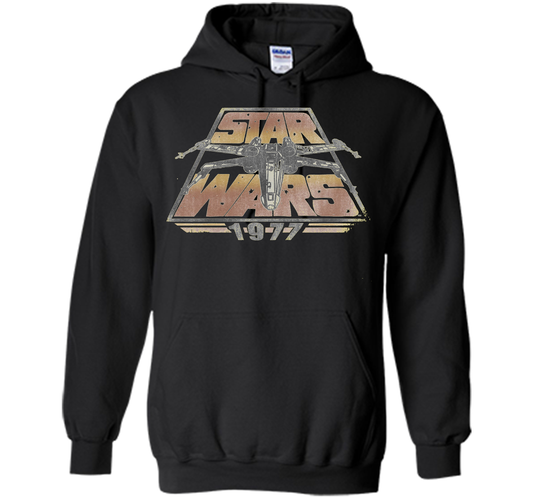Star Wars 1977 Time Warp Graphic T-Shirt cool shirt Black