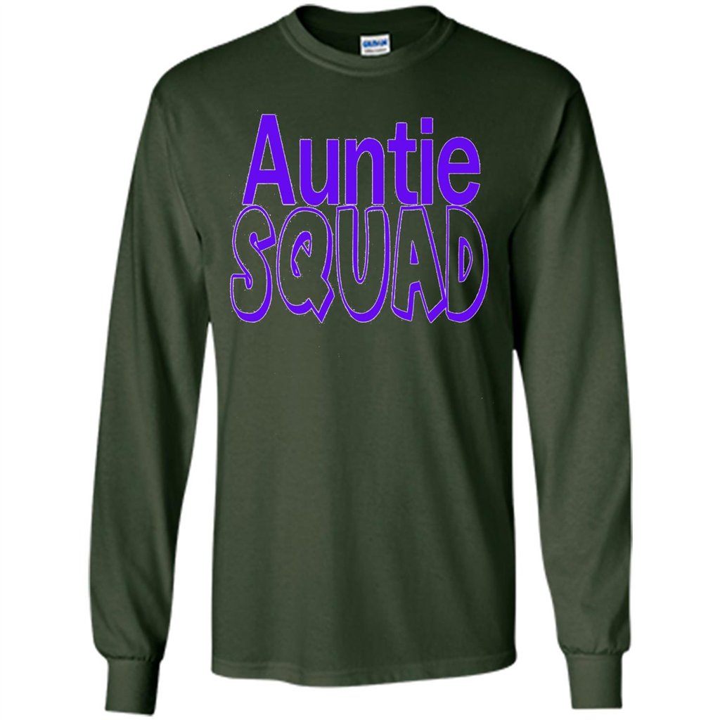 Auntie Squad T-Shirt Aunt Team Squad Forest Green