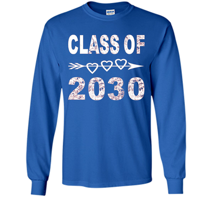 Kindergarten T-shirt Class Of 2030 Kindergarten Style T-shirt Royal