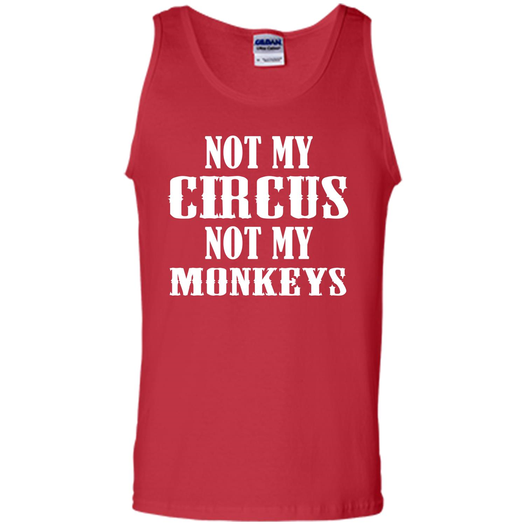 Monkey T-shirt Not My Circus Not My Monkeys T-shirt Red