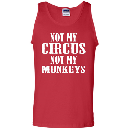 Monkey T-shirt Not My Circus Not My Monkeys T-shirt Red