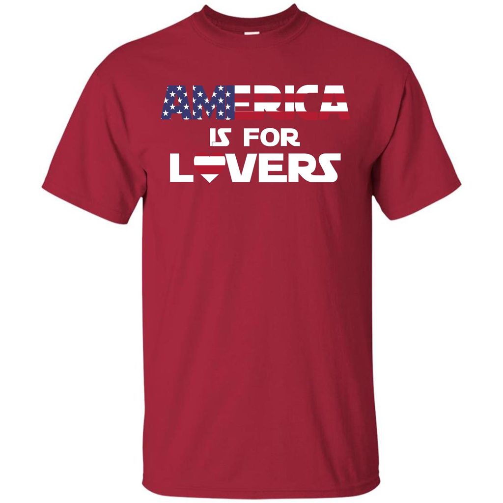 America Is For Lovers T-shirt Cardinal