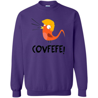 Covfefe Bird T-shirt Funny Political T-shirt Purple