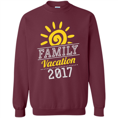 Summer T-shirt Family Vacation 2017 T-shirt Maroon