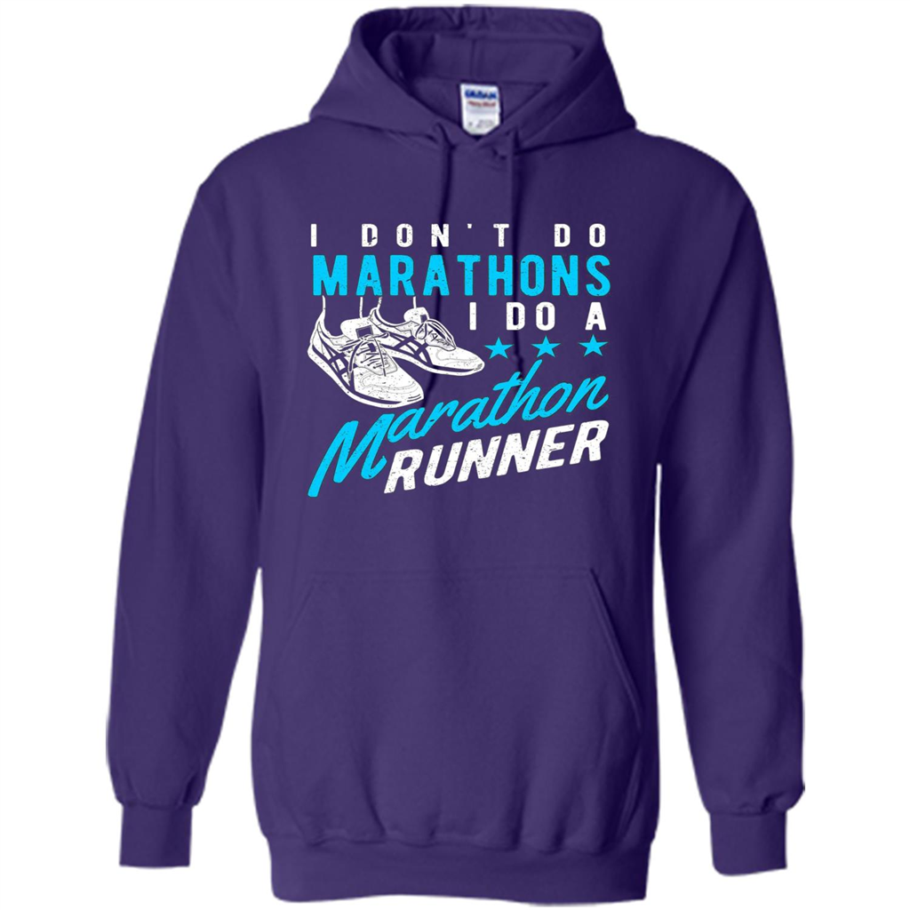 I Don't Do Marathons I Do A Marathon Runner T-Shirt Purple