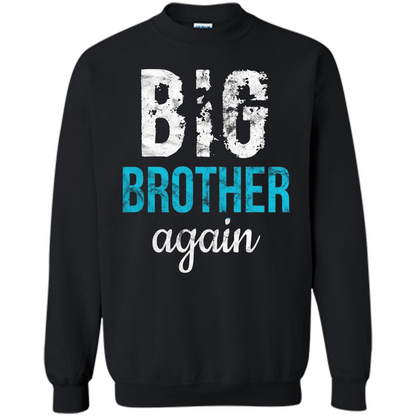 Big Brother Again Distressed T-shirt Black