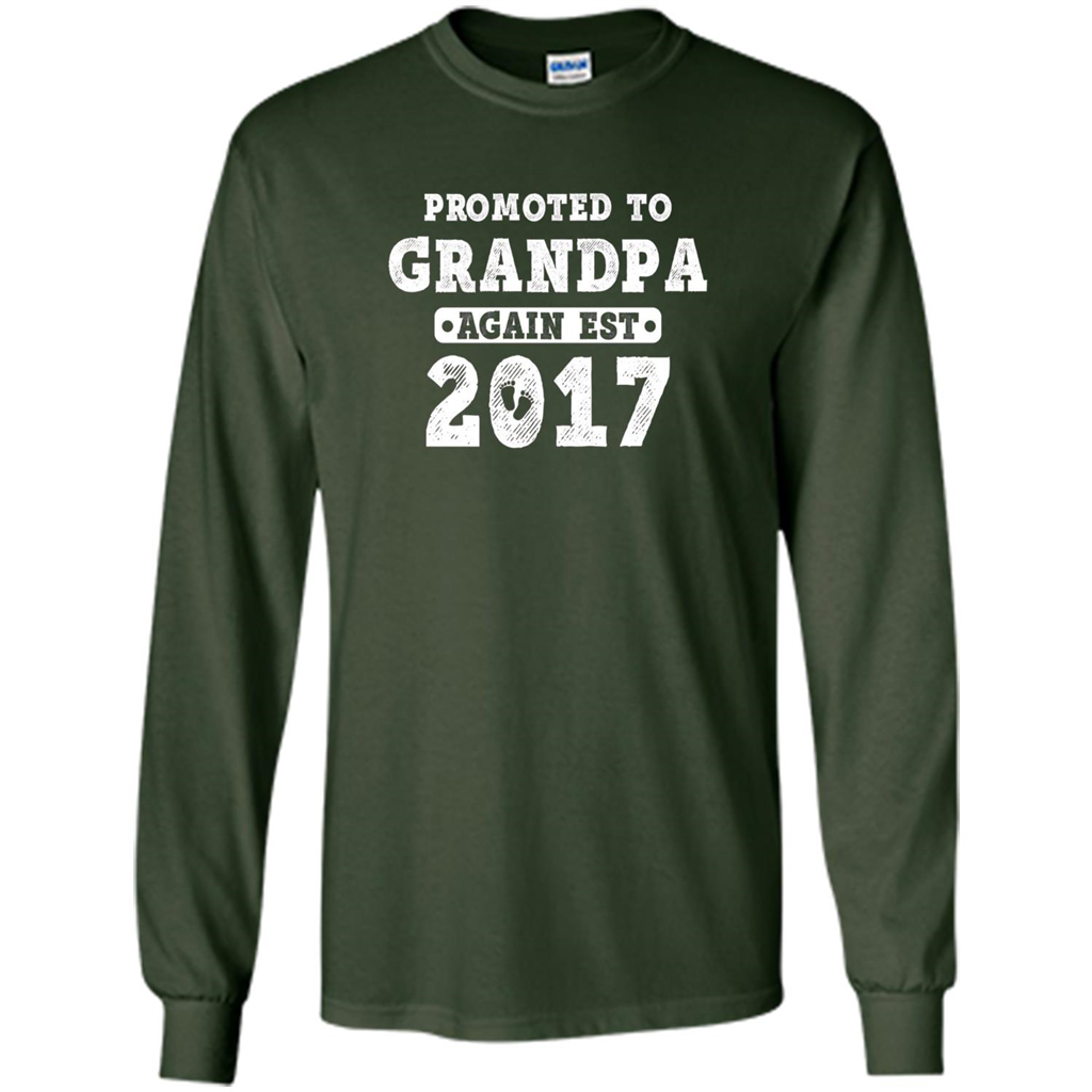 Men's Promoted to Grandpa Again Est. 2017 T-shirt