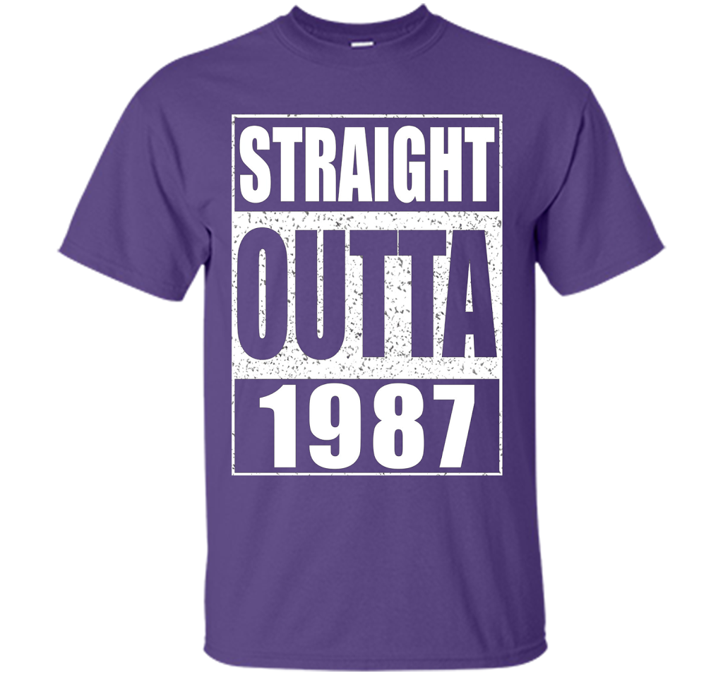 Straight Outta 1987 T-shirt Purple