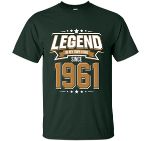 Legend Since 1961 T-Shirt for 56 Years Old Birthday Gifts t-shirt