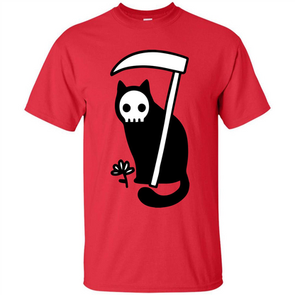 Cat Grimm Reaper T-shirt Red