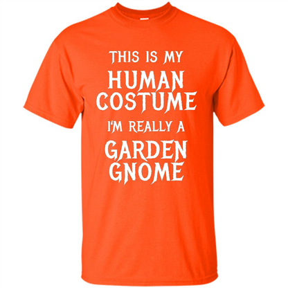 Garden Gnome Halloween Costume T-shirt Orange