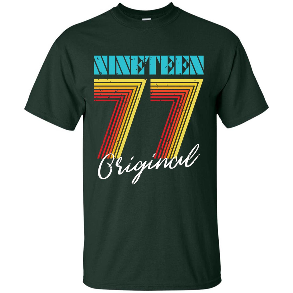 Original 1977 Birthday T-shirt Forest Green