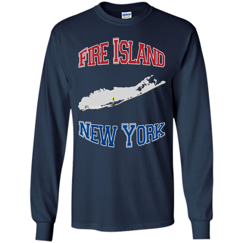 Fire Island New York T-shirt Navy