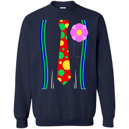 Halloween Clown Costume T-shirt Navy