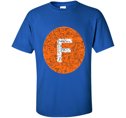 Vintage New York F Train Logo T Shirt Distressed T-shirt Royal