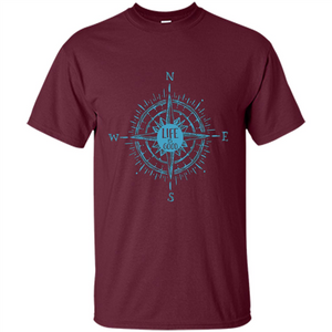 Life is Good - Compass Rose Nautical Sailing T-shirt