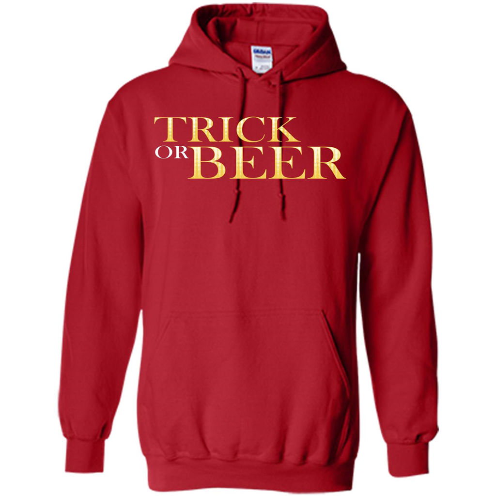 Beer T-shirt Trick Or Beer T-shirt Red