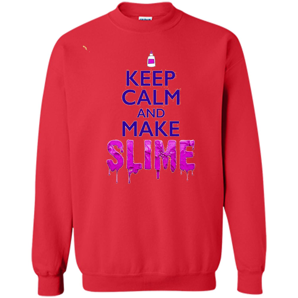 Keep Calm And Make Slime T-shirt Red