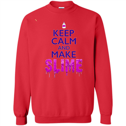 Keep Calm And Make Slime T-shirt Red