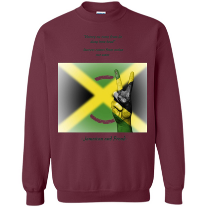 Jamaican Pride T-shirt Jamaican And Proud Maroon