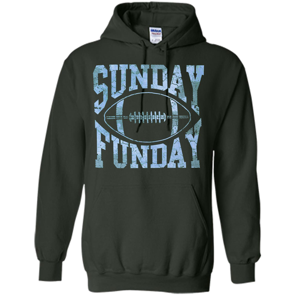 Football T-shirt Sunday Funday Football SeasonT-Shirt Forest Green