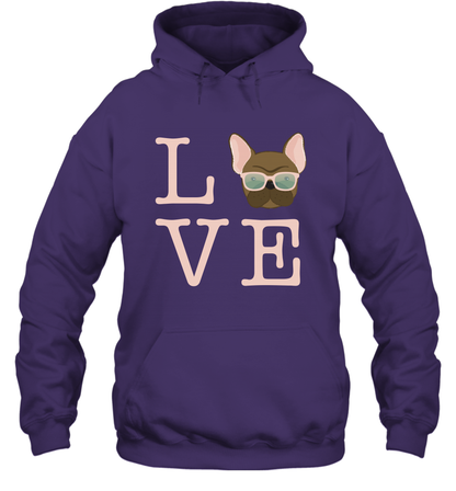 Love Dog Shirt Hoodie Hoodie Purple