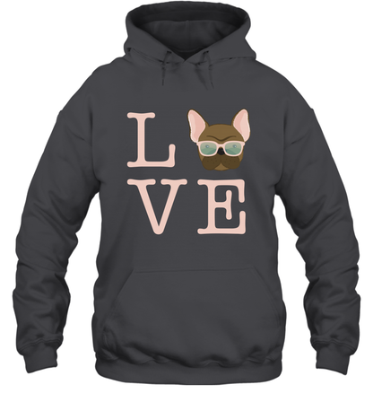 Love Dog Shirt Hoodie Hoodie Dark Heather