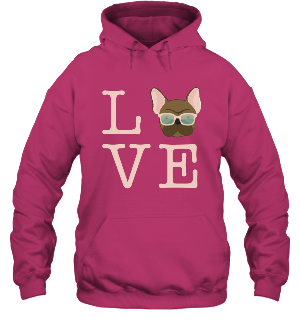 Love Dog Shirt Hoodie Hoodie Heliconia